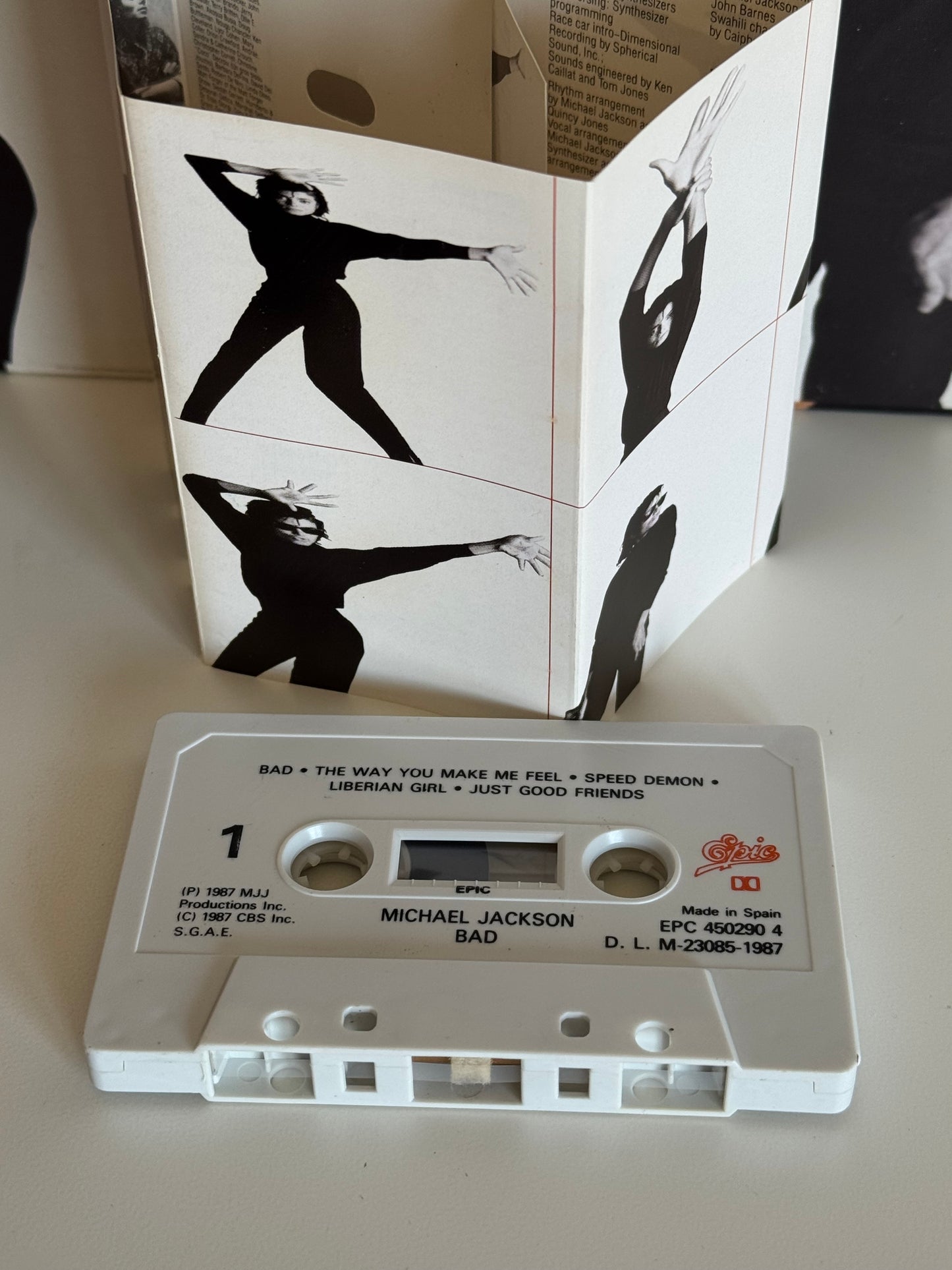 Michael Jackson K7 Bad cassette audio 1987