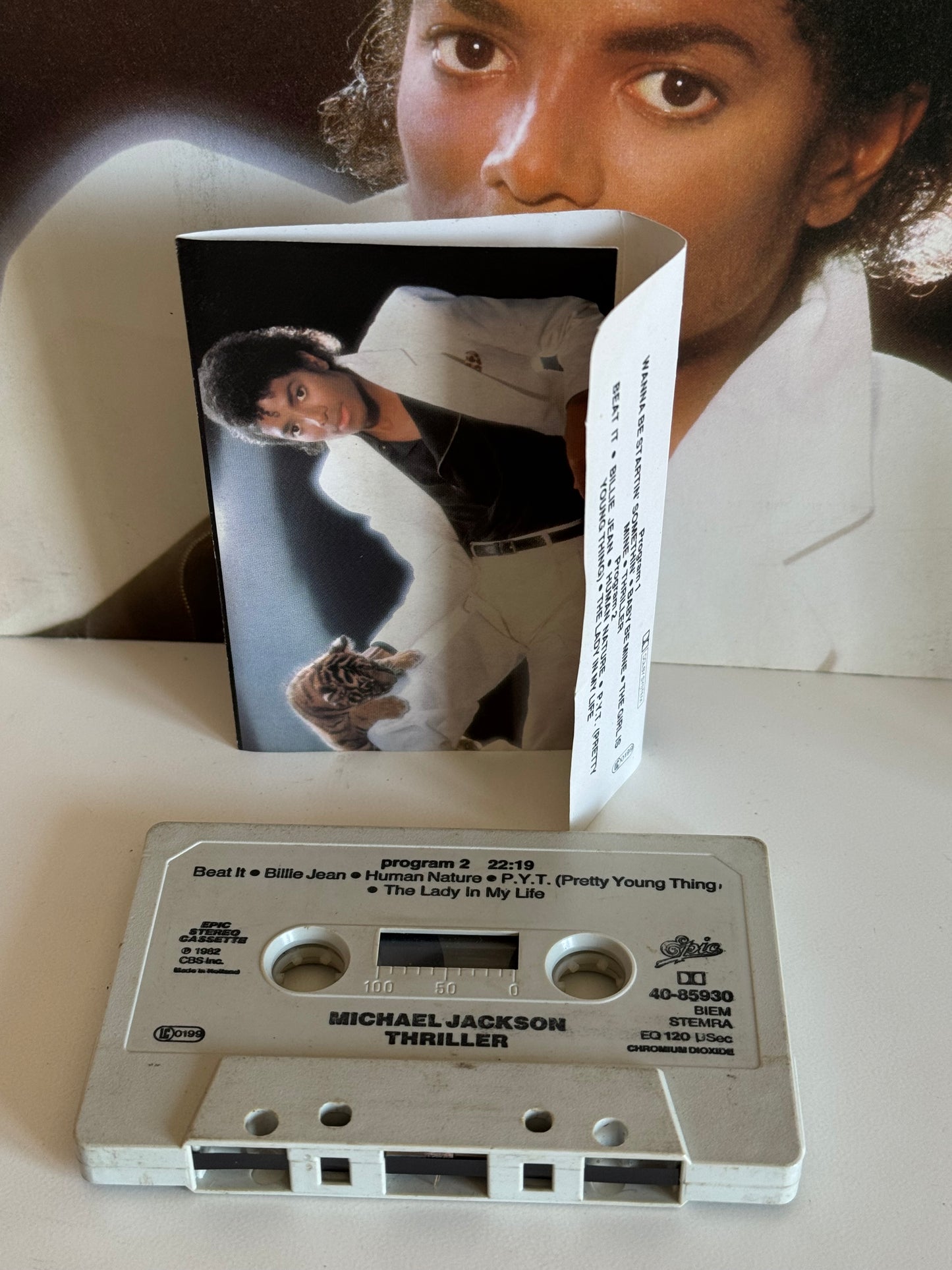 Michael Jackson K7 Thriller cassette audio 1982