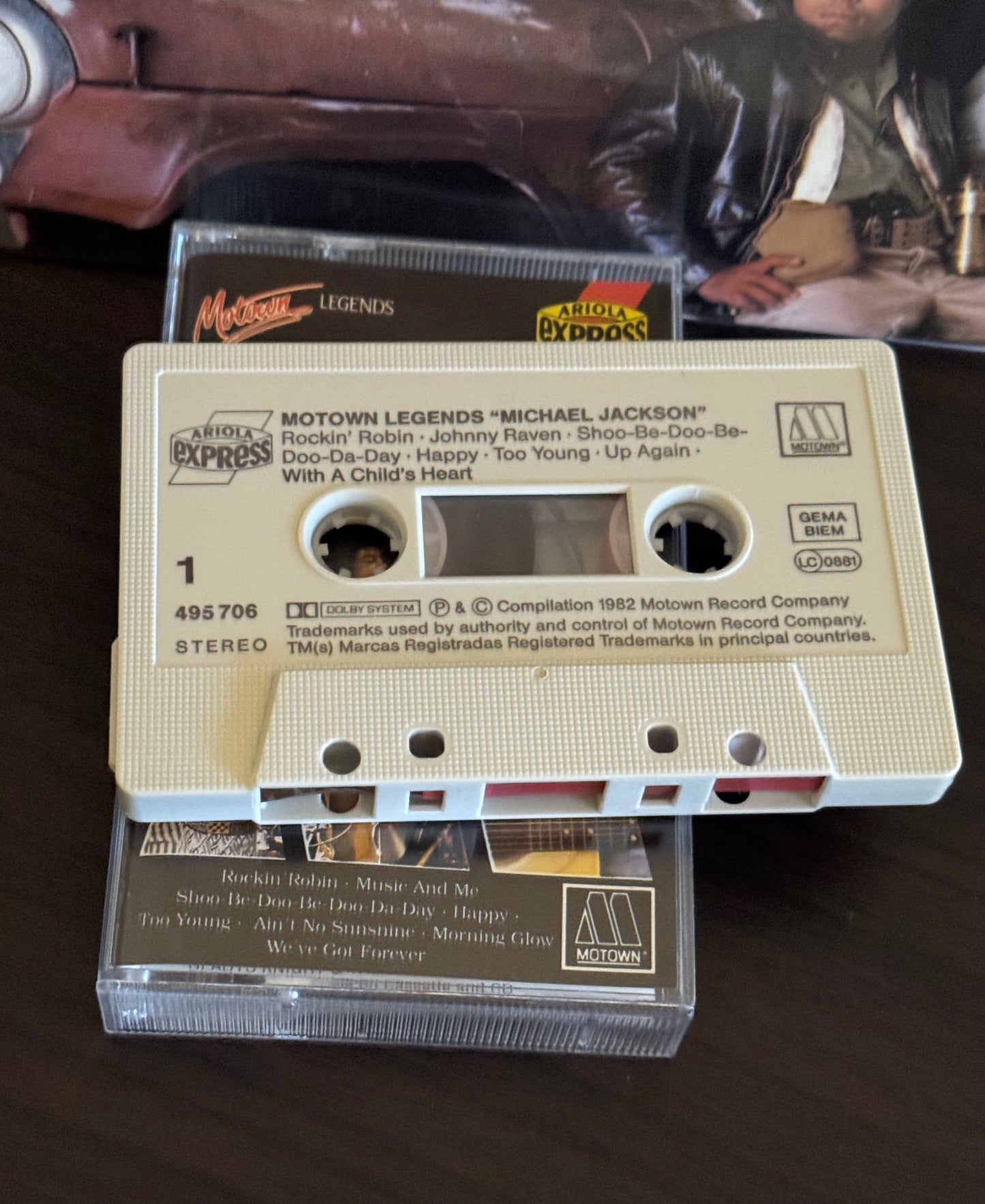 Michael Jackson K7 Motown Legends cassette audio 1982