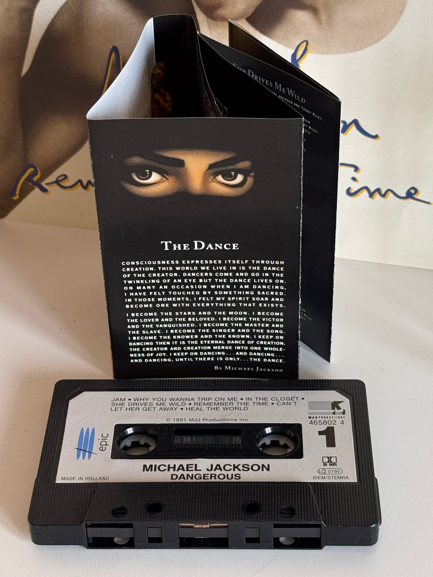 Michael Jackson K7 Dangerous cassette audio 1991