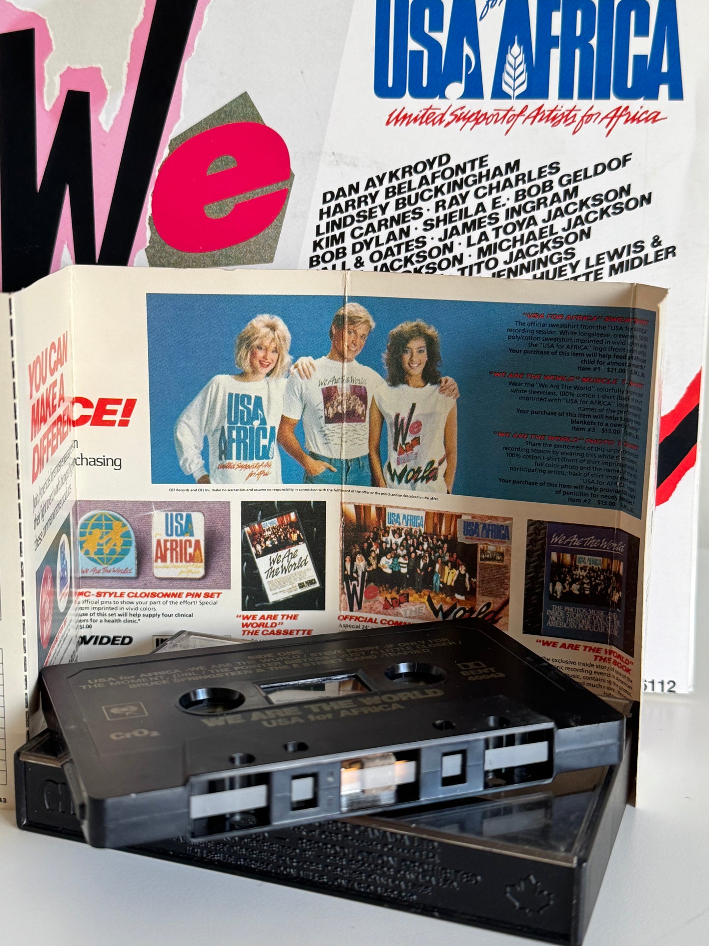 Michael Jackson K7 We Are The World USA for Africa Cassette audio 1985