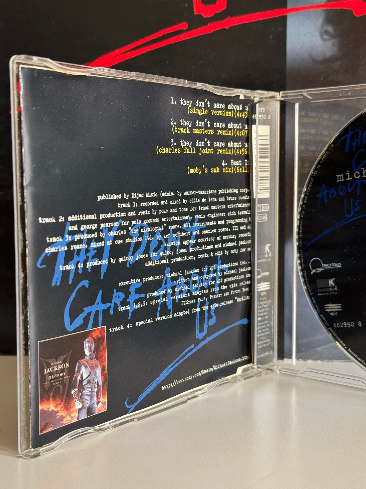 Michael Jackson Lot 2 CD They Don't Care About Us
