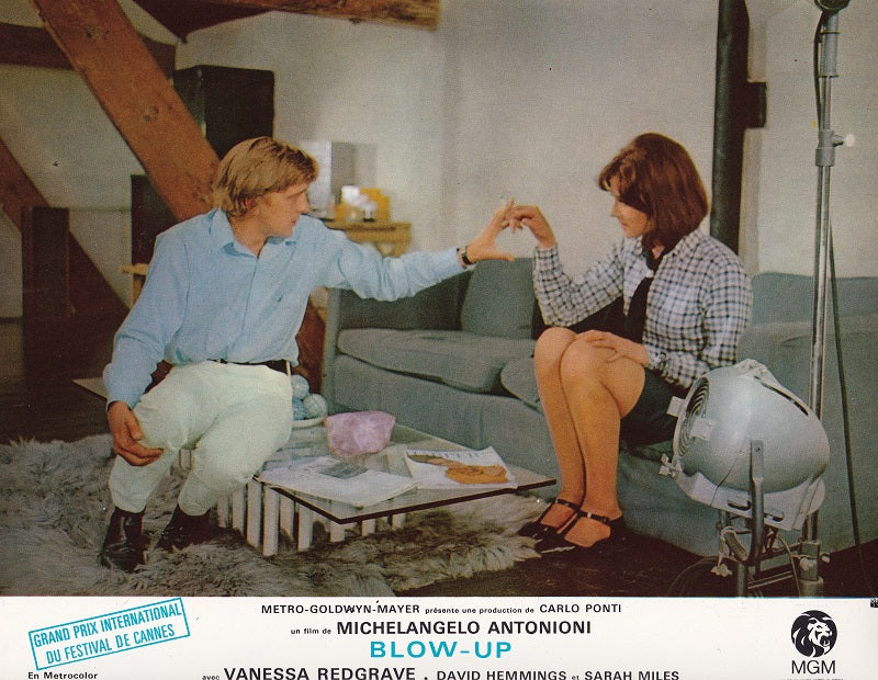Lobby card Blow-up, Antonioni, David Hemmings & Vanessa Redgrave, 1966 #4