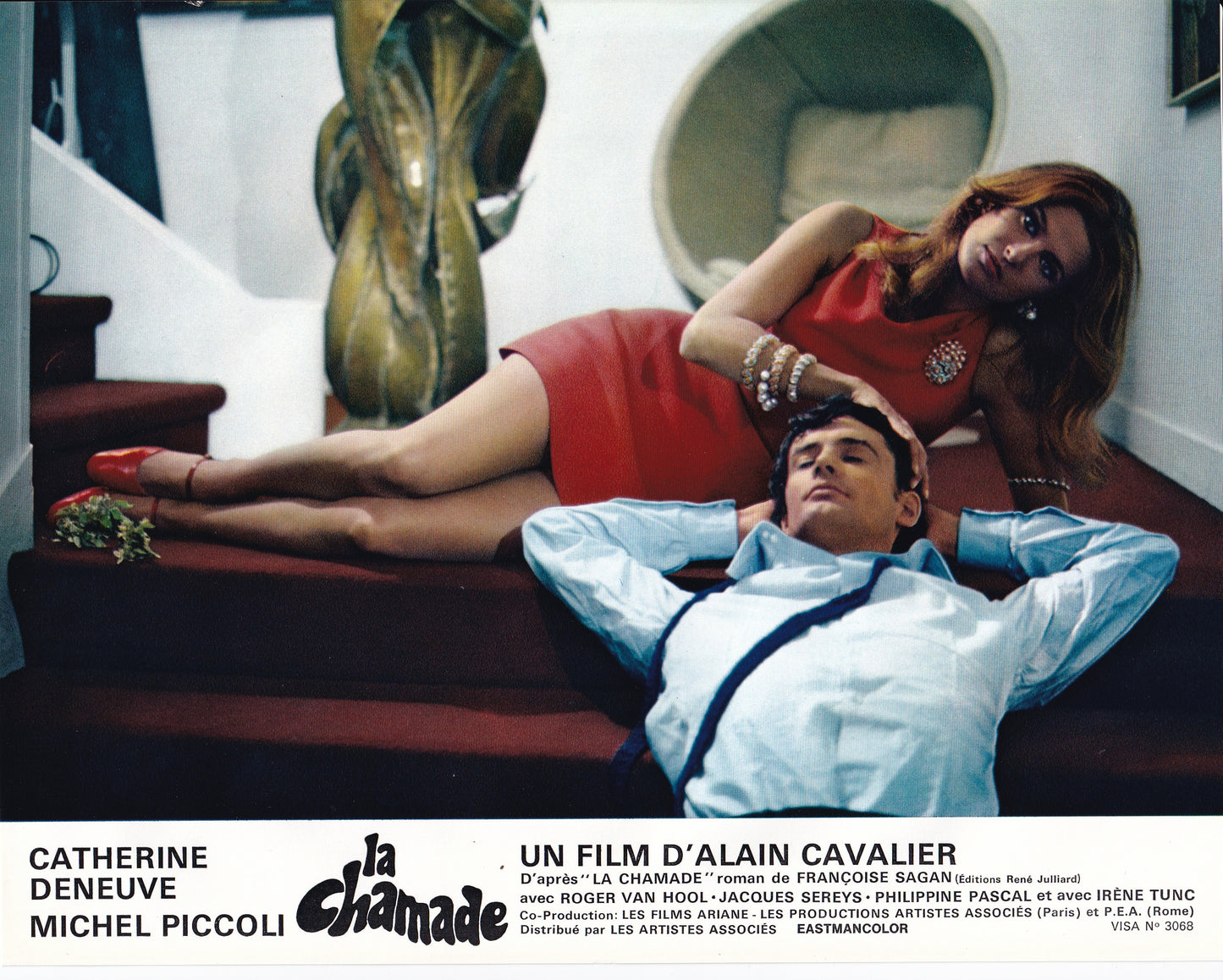 Lobby card La Chamade, Irène Tunc & Roger Van Hool, 1968 #8
