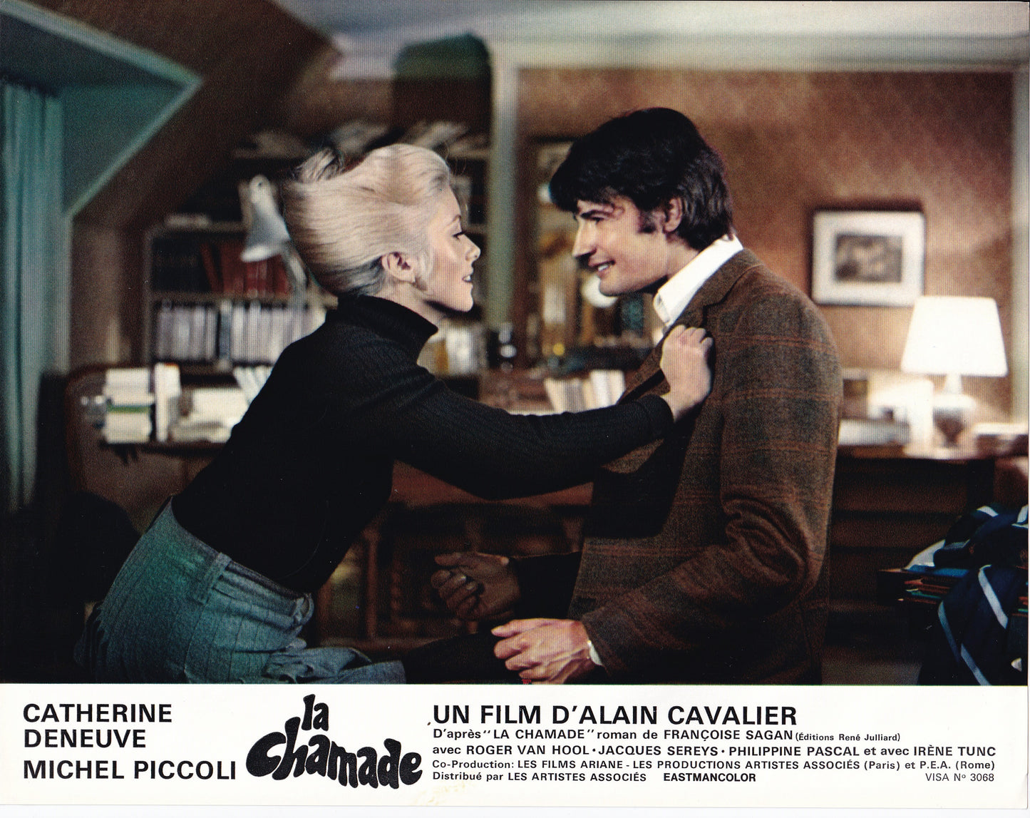 Lobby card La Chamade, Catherine Deneuve & Roger Van Hool, 1968 #12