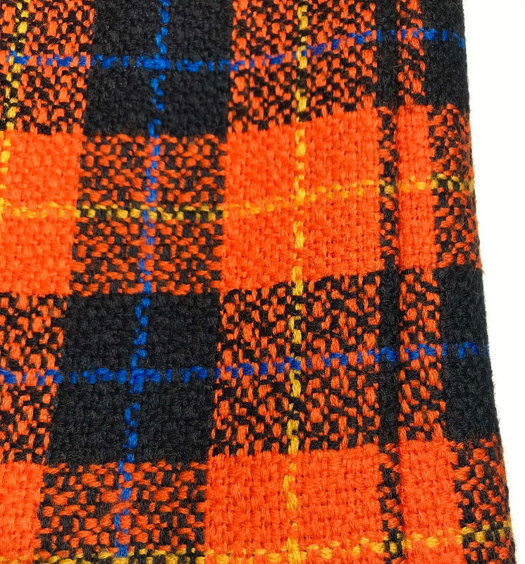 Jupe Yves Saint Laurent tartan orange