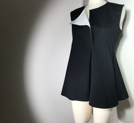 Tunique Céline noire et blanche