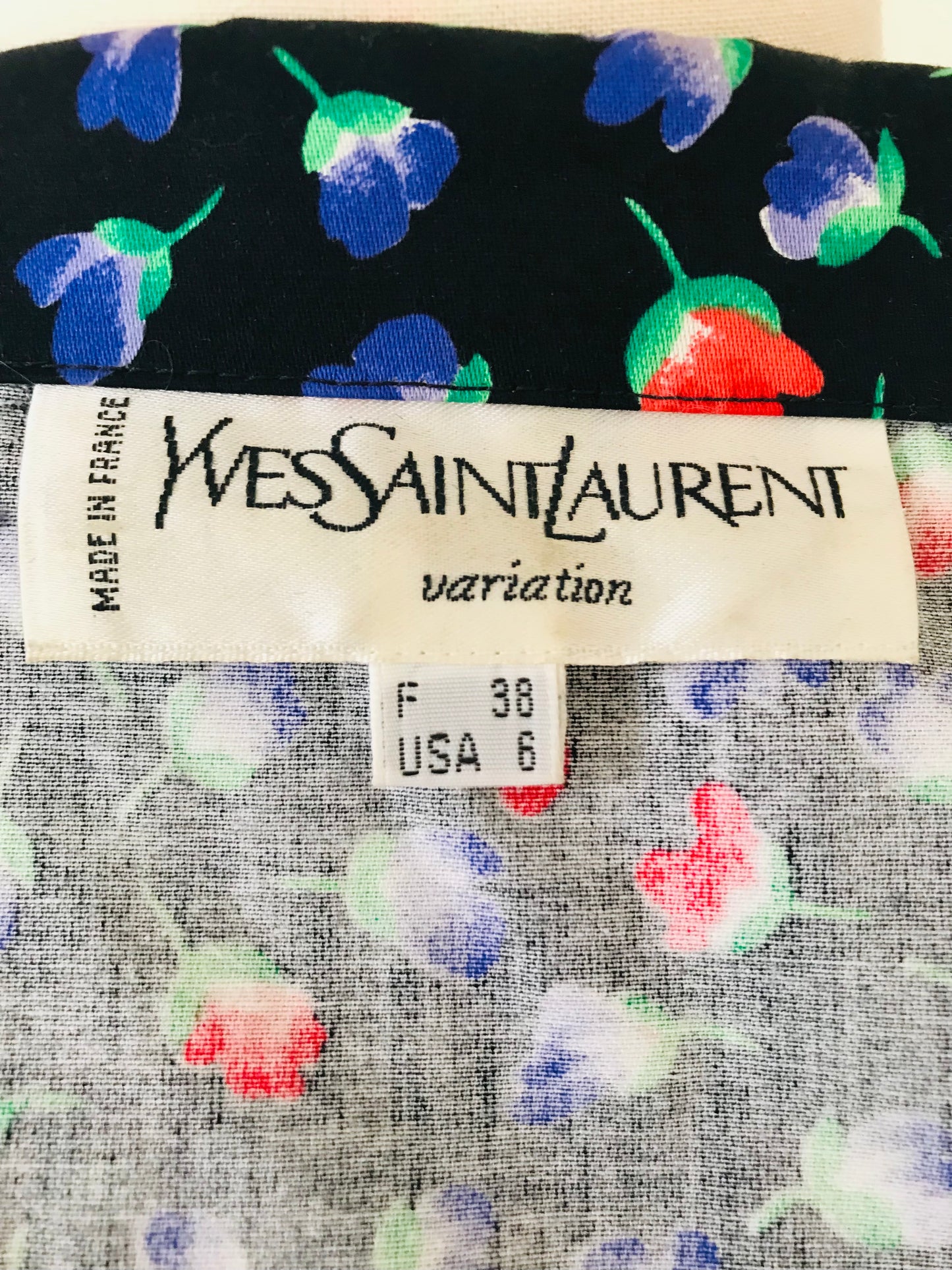 Veste YSL Variation petites fleurs