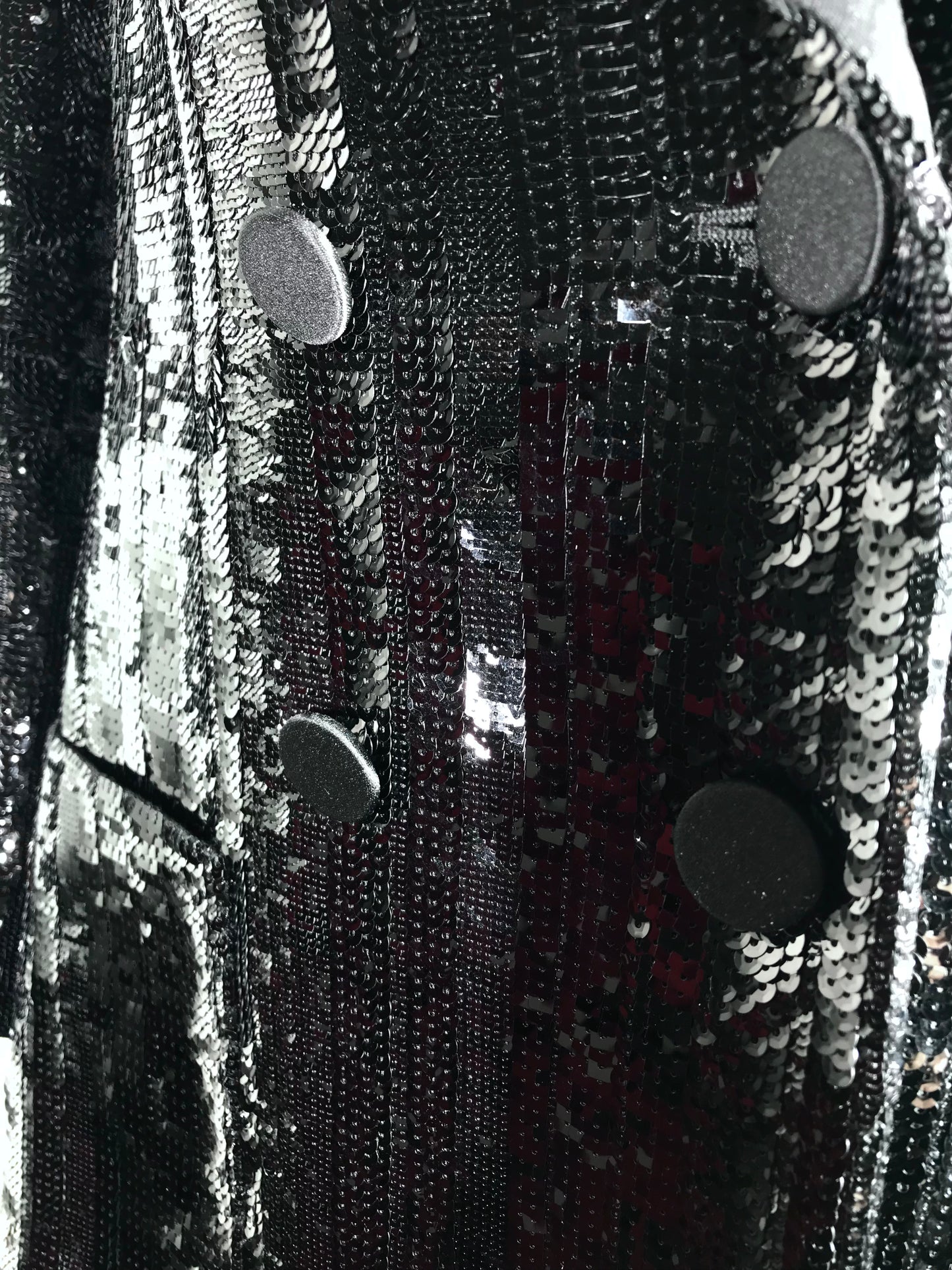 Veste smoking croisée Saint Laurent brodée noire