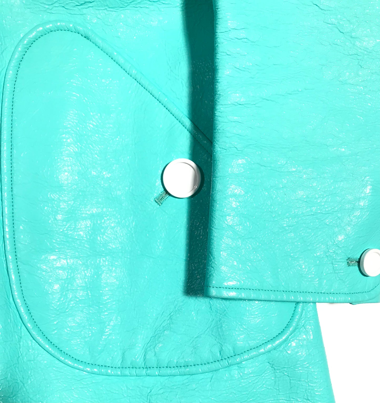 Courrèges vinyl trench coat