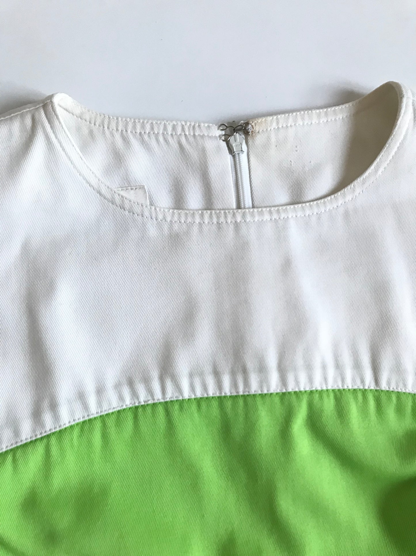 Robe Courrèges vert fluo