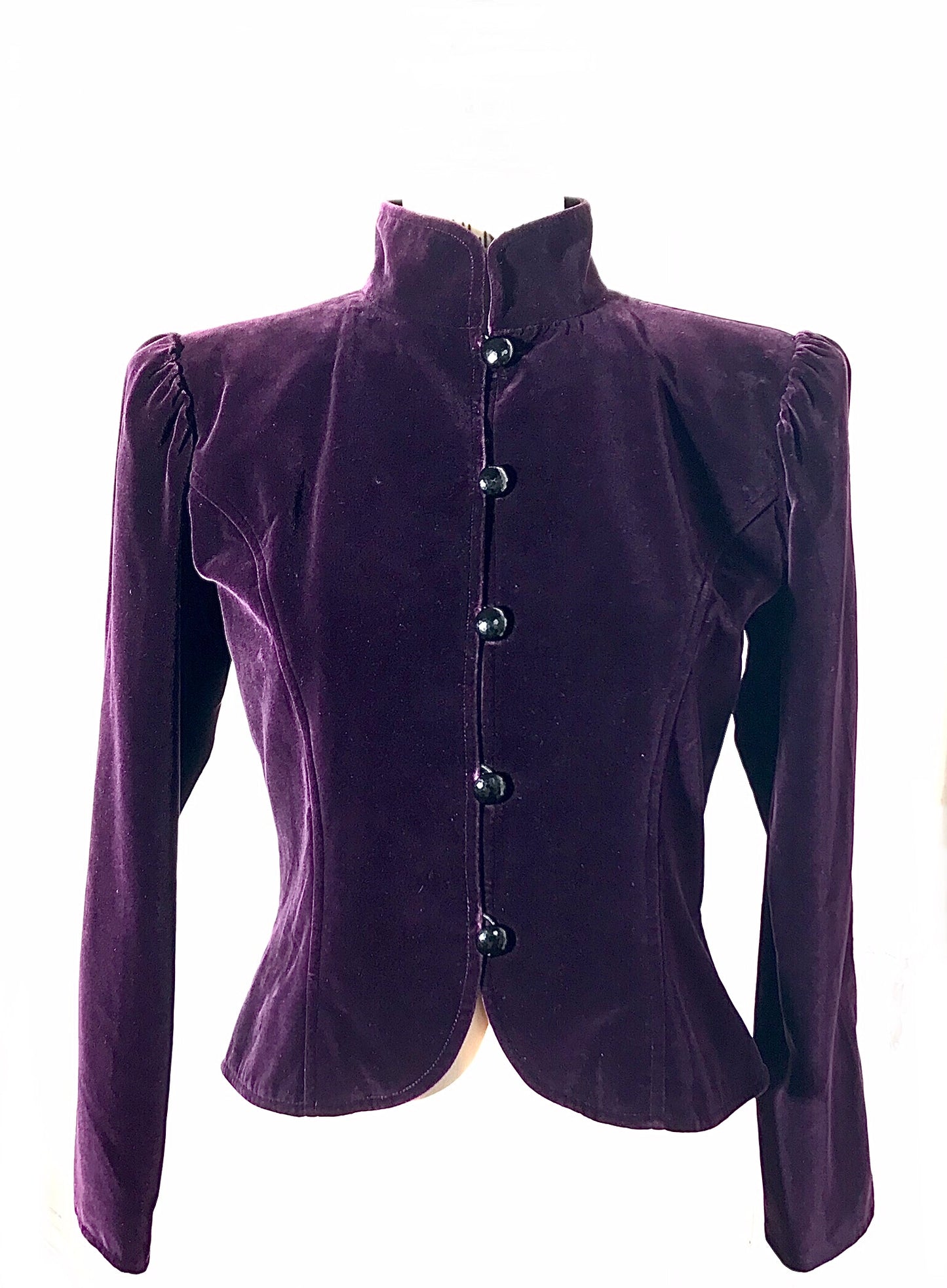 4. Veste YSL Rive Gauche velours aubergine Taille 34