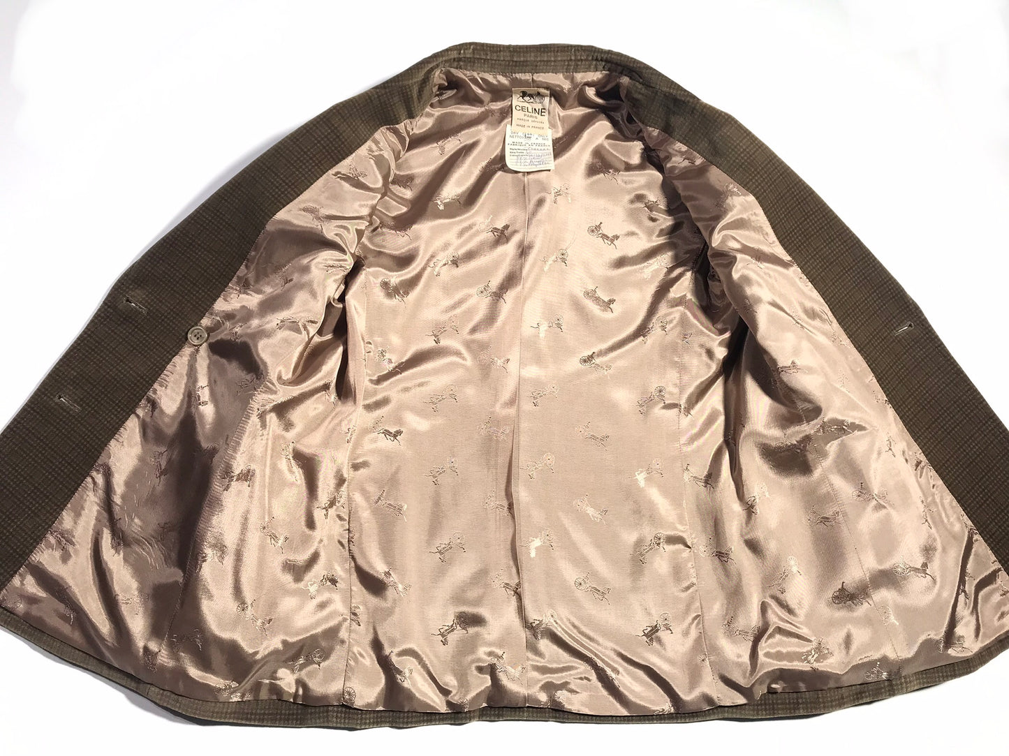 Veste Céline en velours Prince de Galles