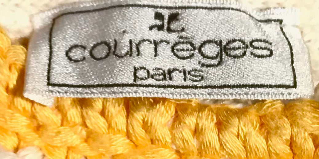 Courrèges yellow/ecru sailor sweater