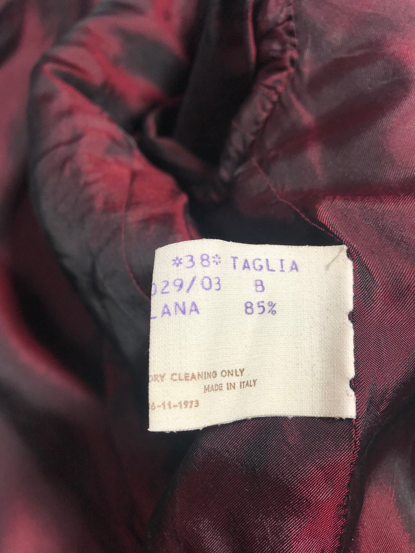 Veste italienne en alpaga des années 70
