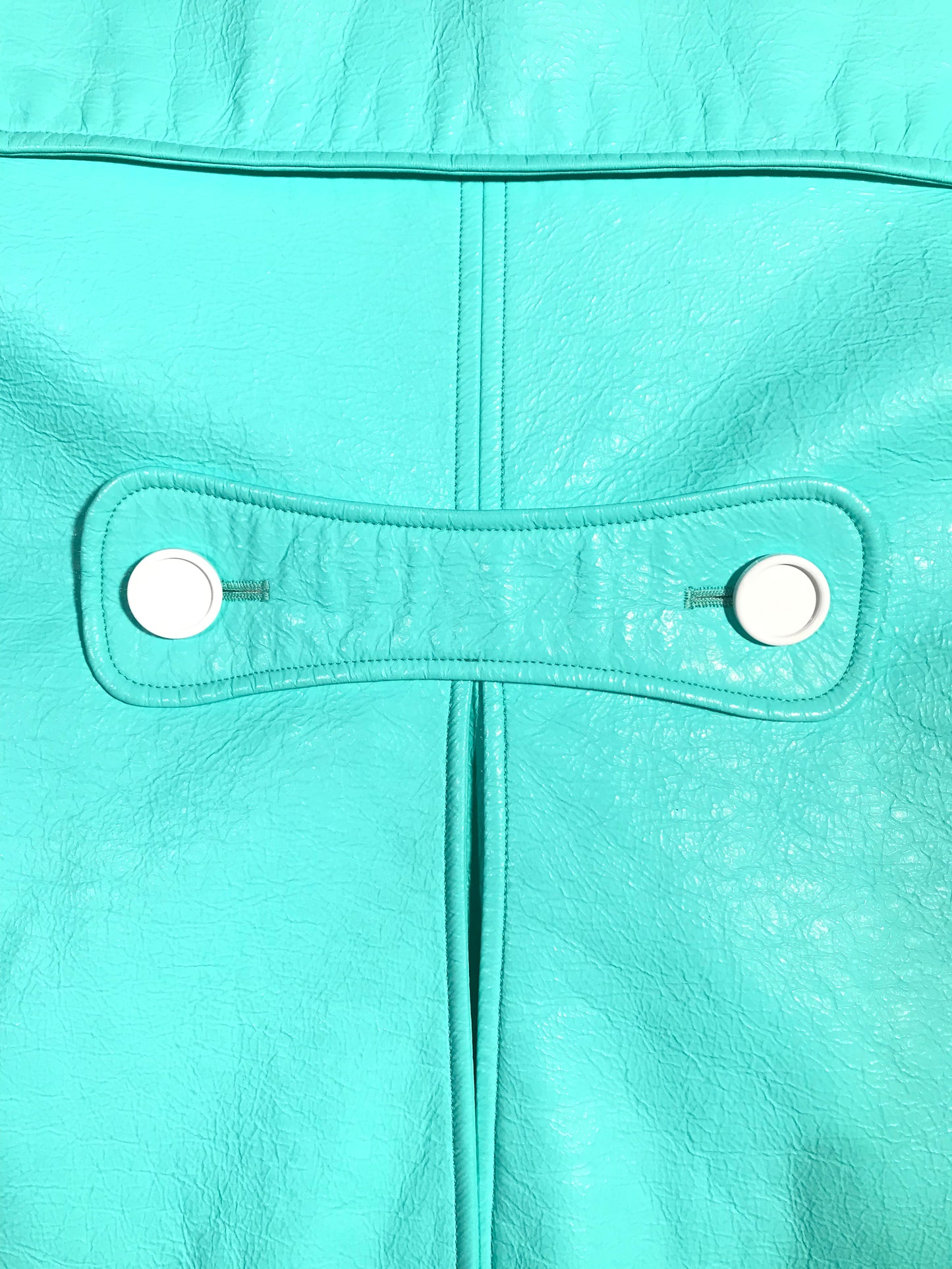 Courrèges vinyl trench coat