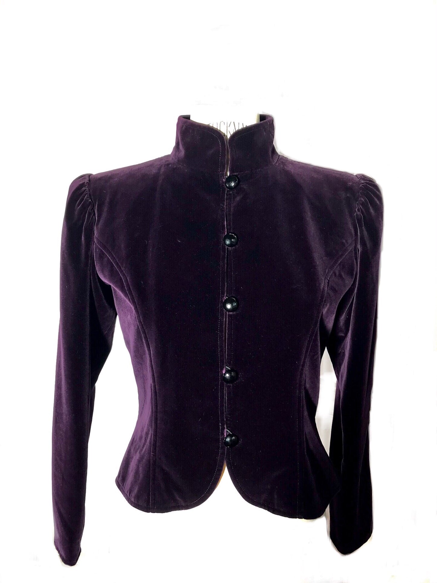 4. Veste YSL Rive Gauche velours aubergine Taille 34