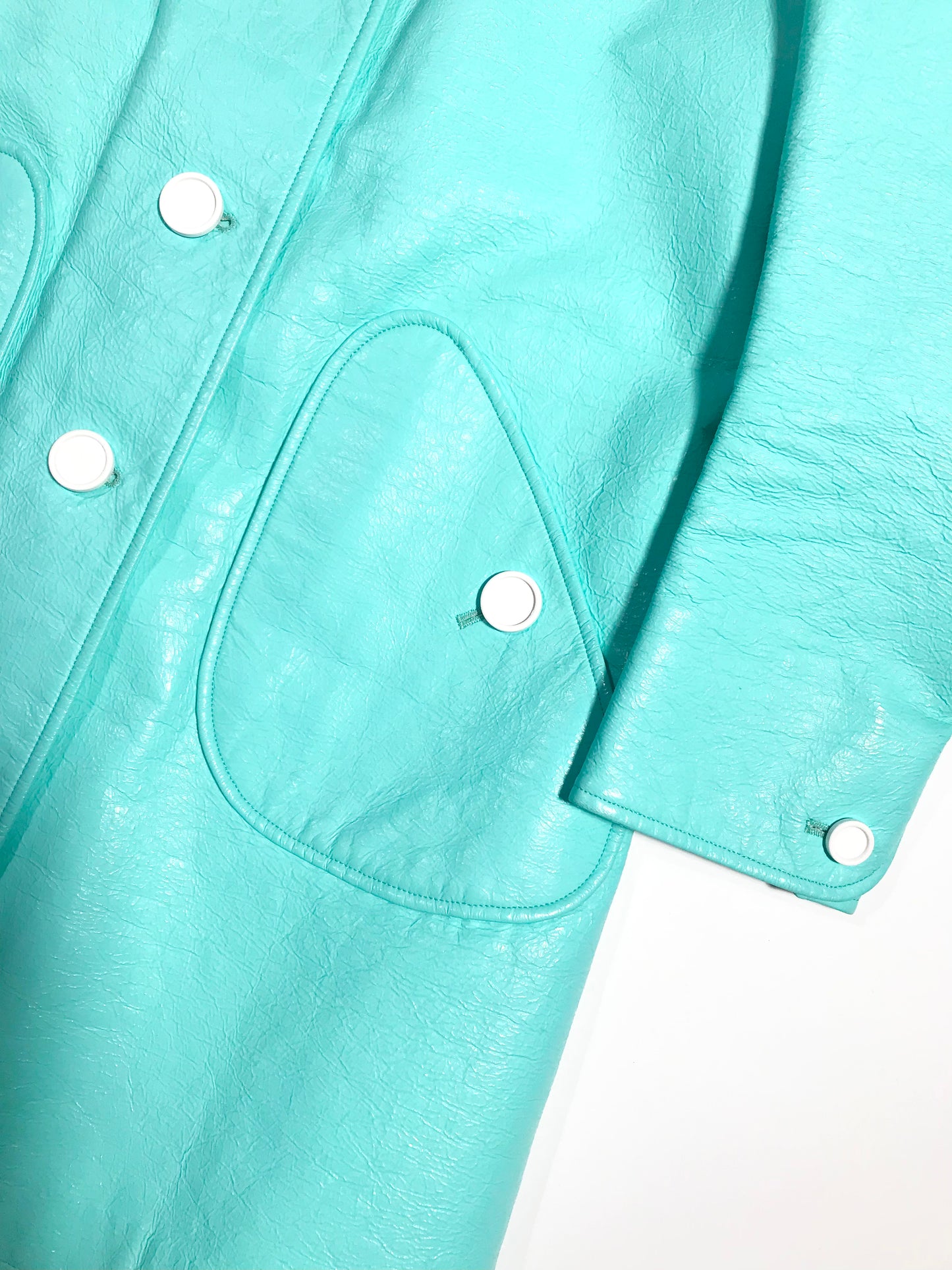 Courrèges vinyl trench coat