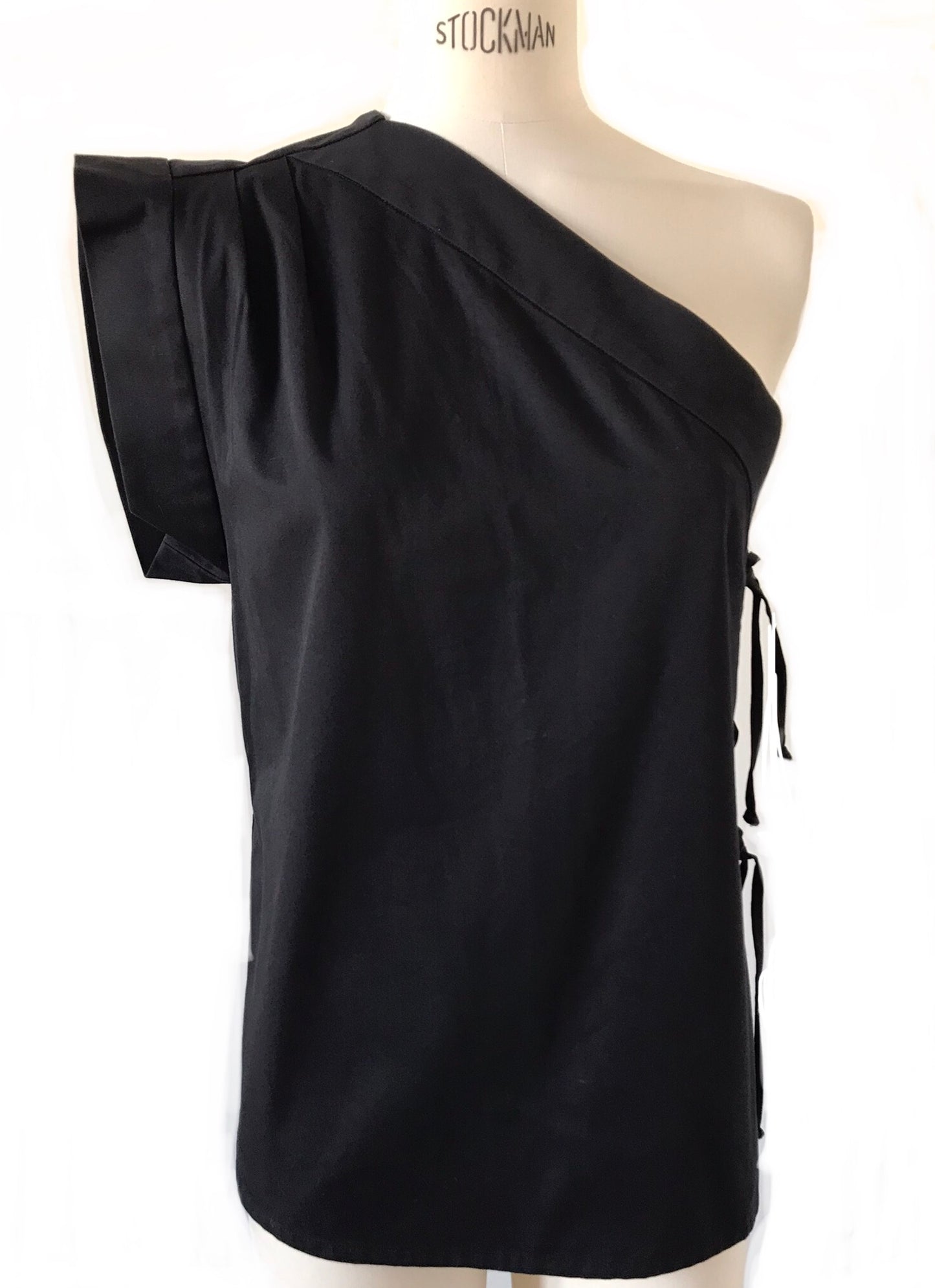 Top Yves Saint Laurent one shoulder noir