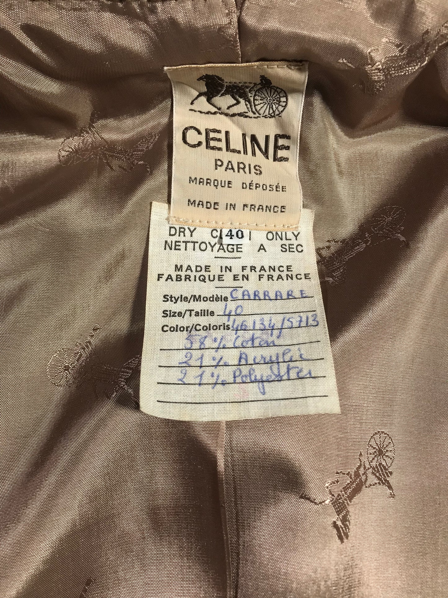 Veste Céline en velours Prince de Galles