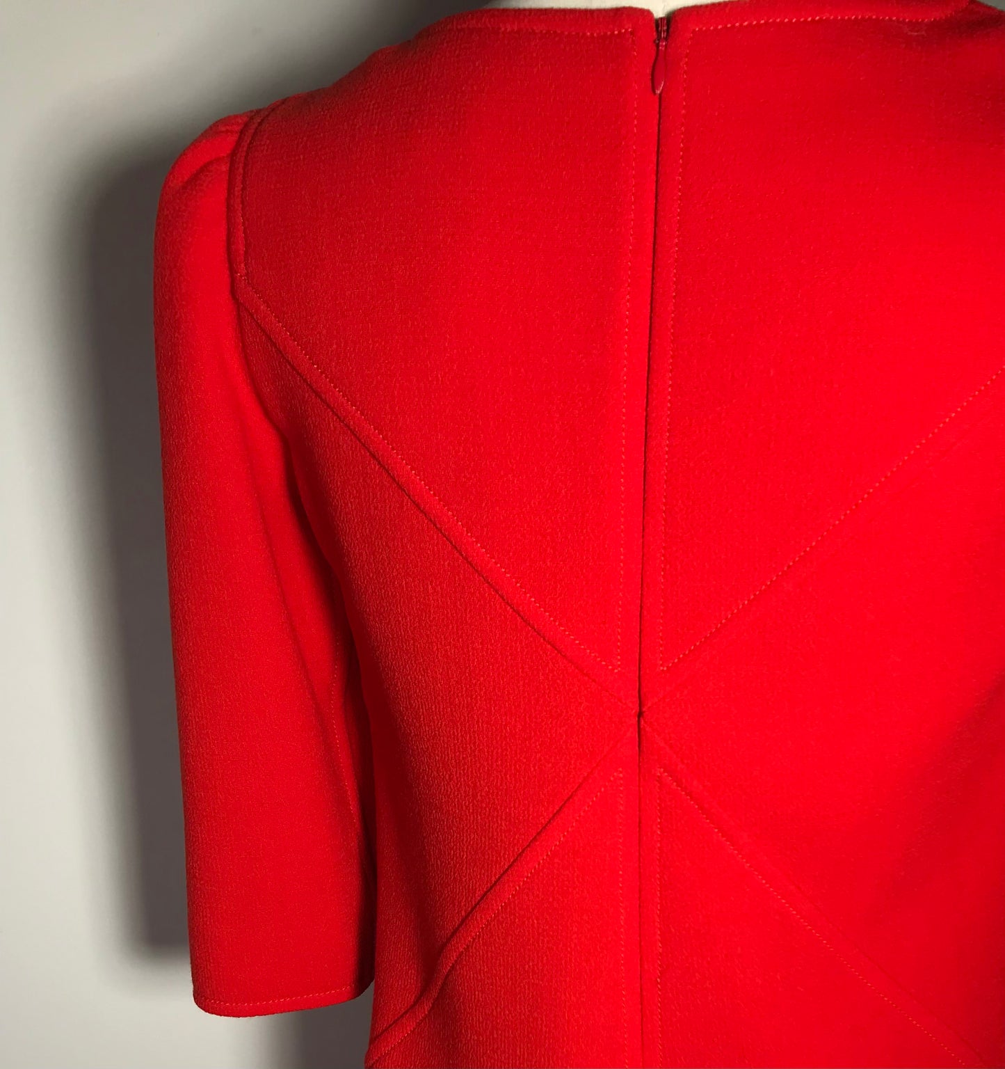 Courrèges coral red dress