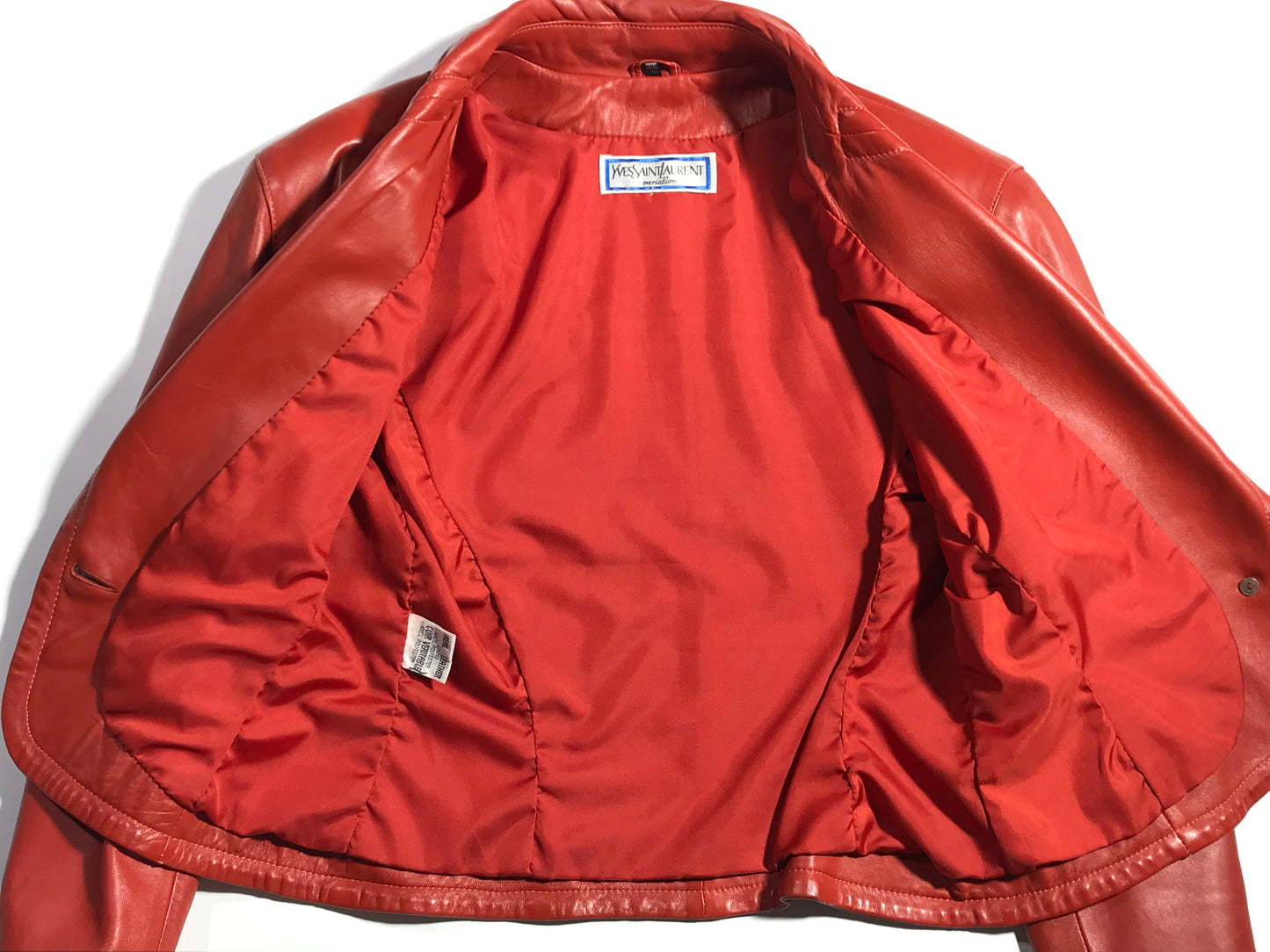 Veste en cuir Yves Saint Laurent Variation