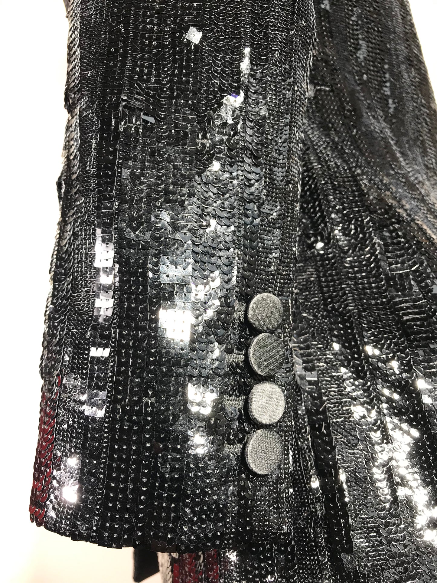 Veste smoking croisée Saint Laurent brodée noire