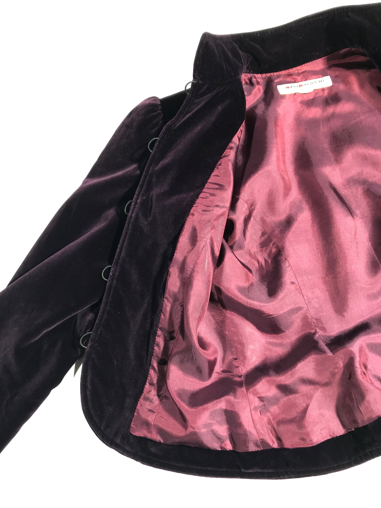 4. Veste YSL Rive Gauche velours aubergine Taille 34