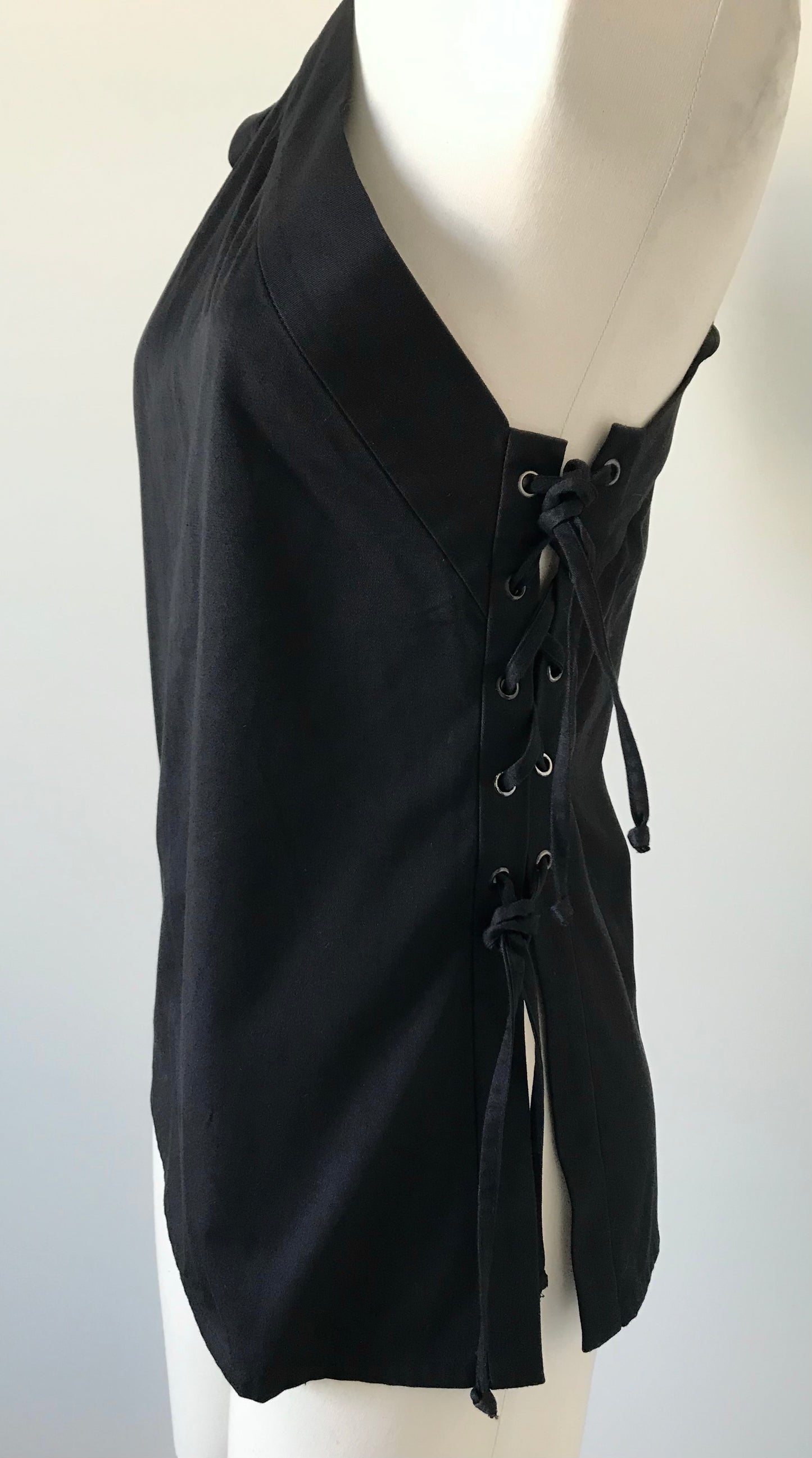 Top Yves Saint Laurent one shoulder noir