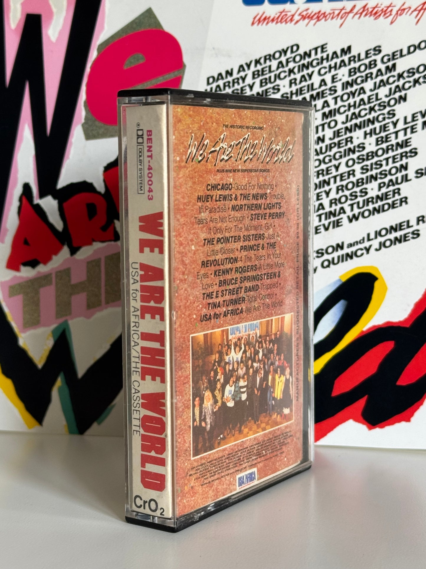 Michael Jackson K7 We Are The World USA for Africa Cassette audio 1985