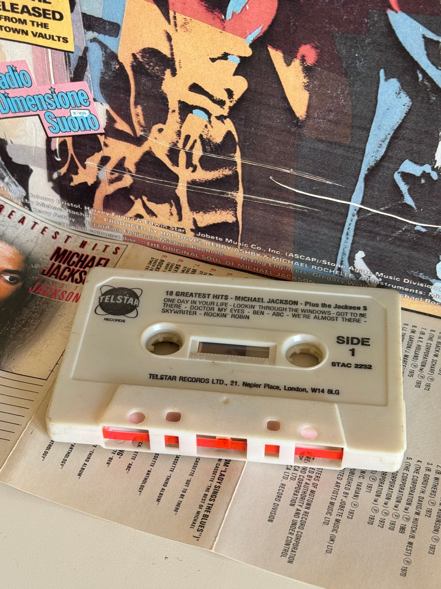 Michael Jackson 18 Greatest Hits K7 cassette audio 1983