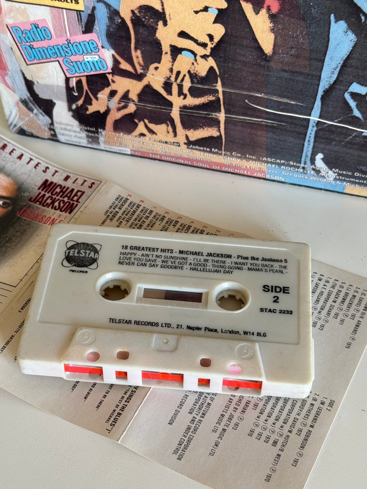 Michael Jackson 18 Greatest Hits K7 cassette audio 1983
