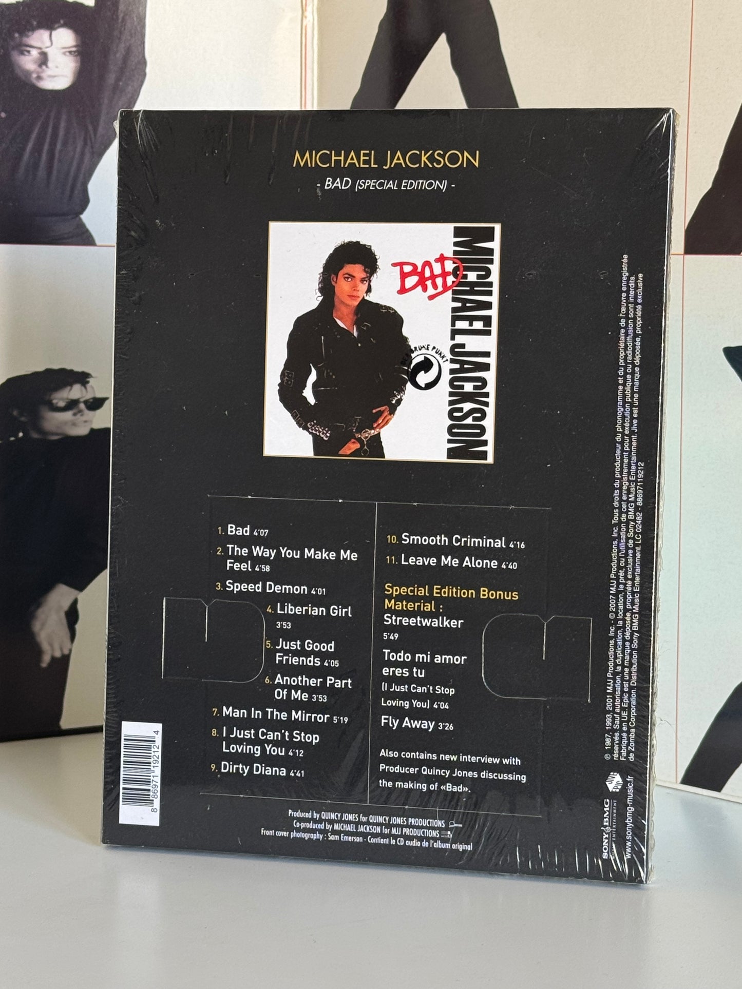 Michael Jackson Bad CD Limited Edition Or Gold