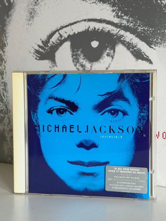 Michael Jackson CD Invincible Blue cover