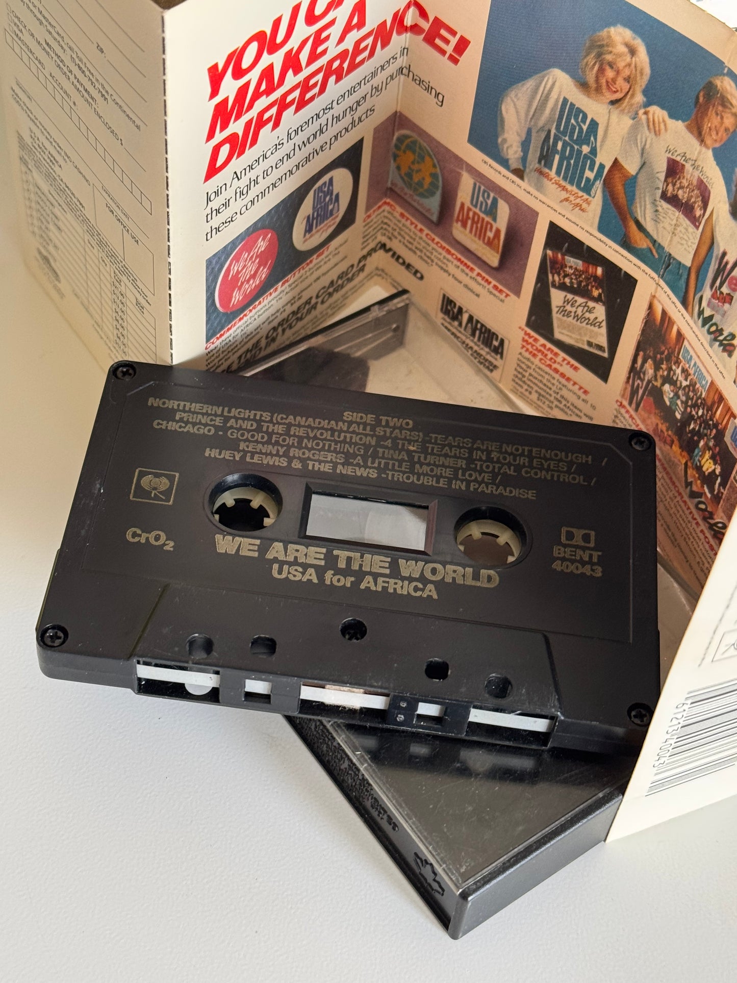 Michael Jackson K7 We Are The World USA for Africa Cassette audio 1985