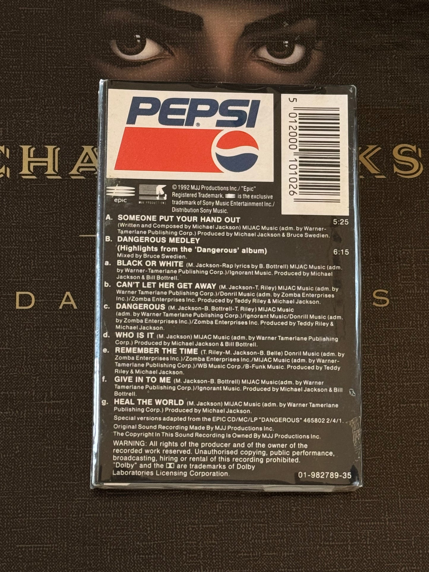 Michael Jackson K7 Promo Pepsi Someone Put Your Hand Out cassette audio 1992