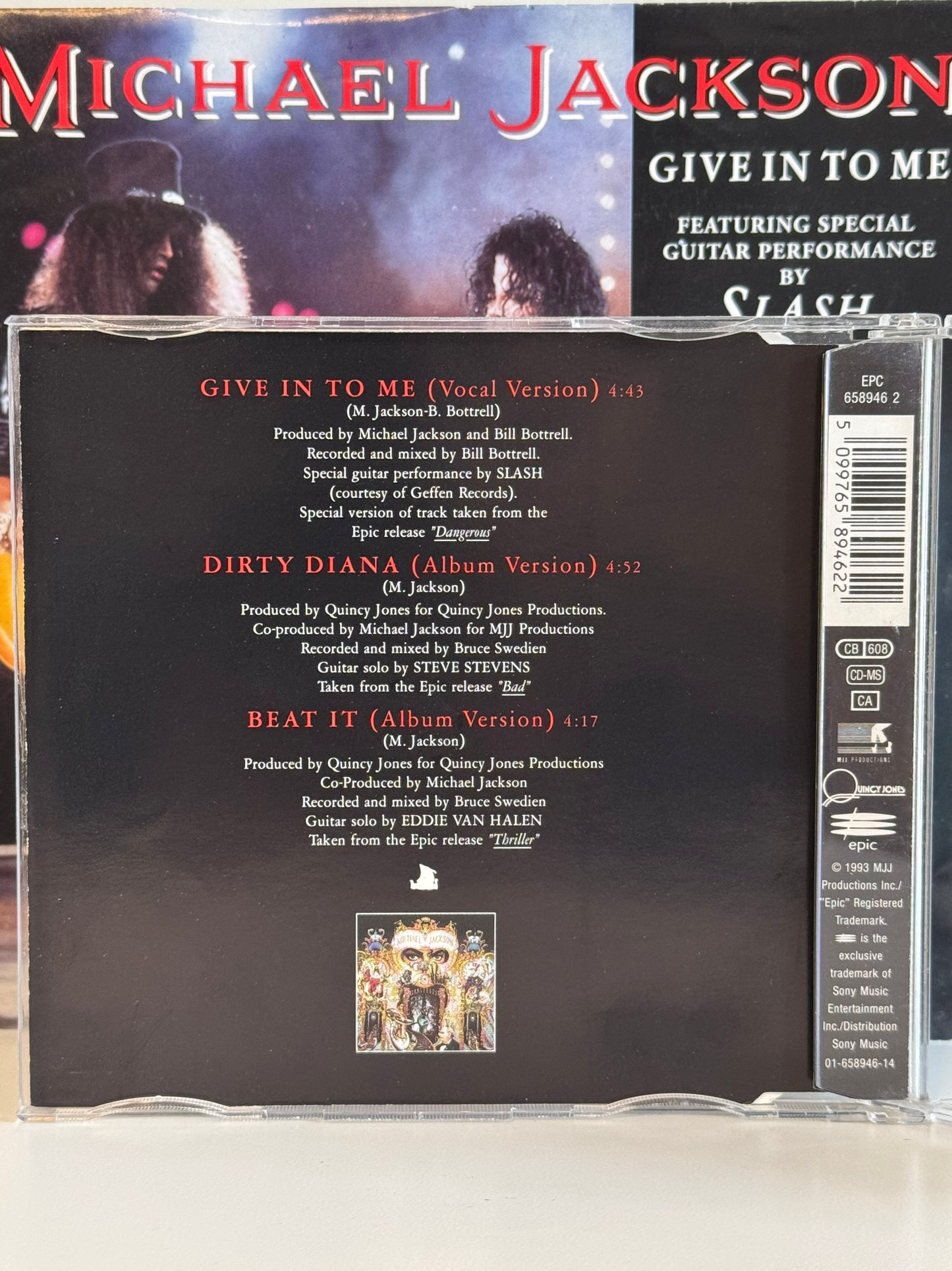 Michael Jackson CD Maxi Give In To Me 1993