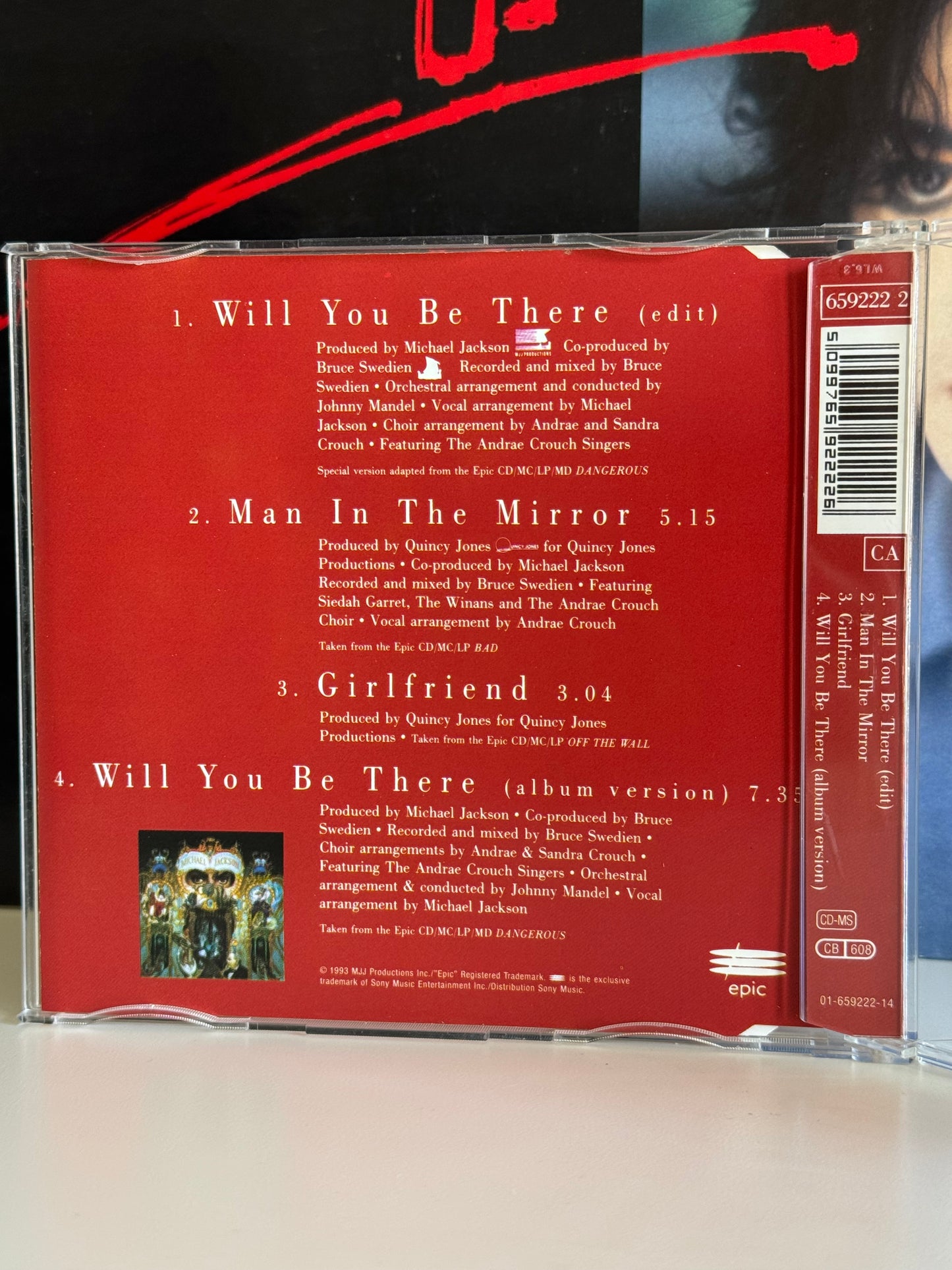 Michael Jackson CD Maxi Will You Be There 1993