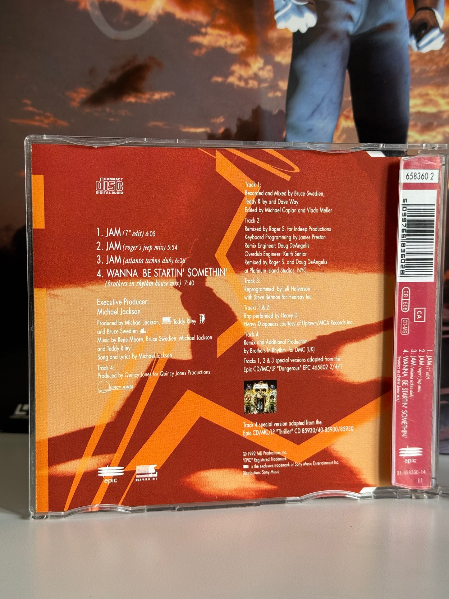 Michael Jackson CD Maxi Single JAM 1992