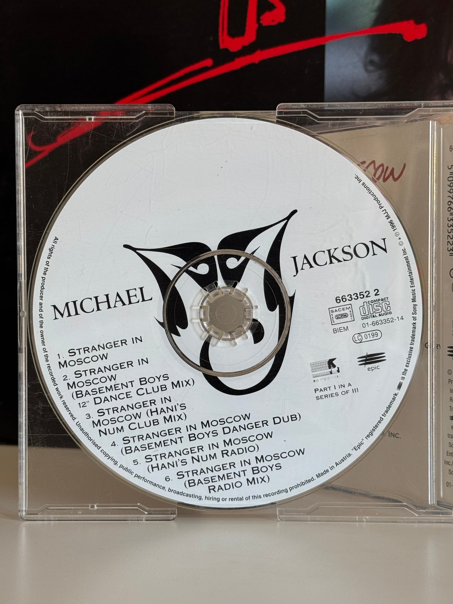 Michael Jackson CD Single Stranger in Moscow Part 1