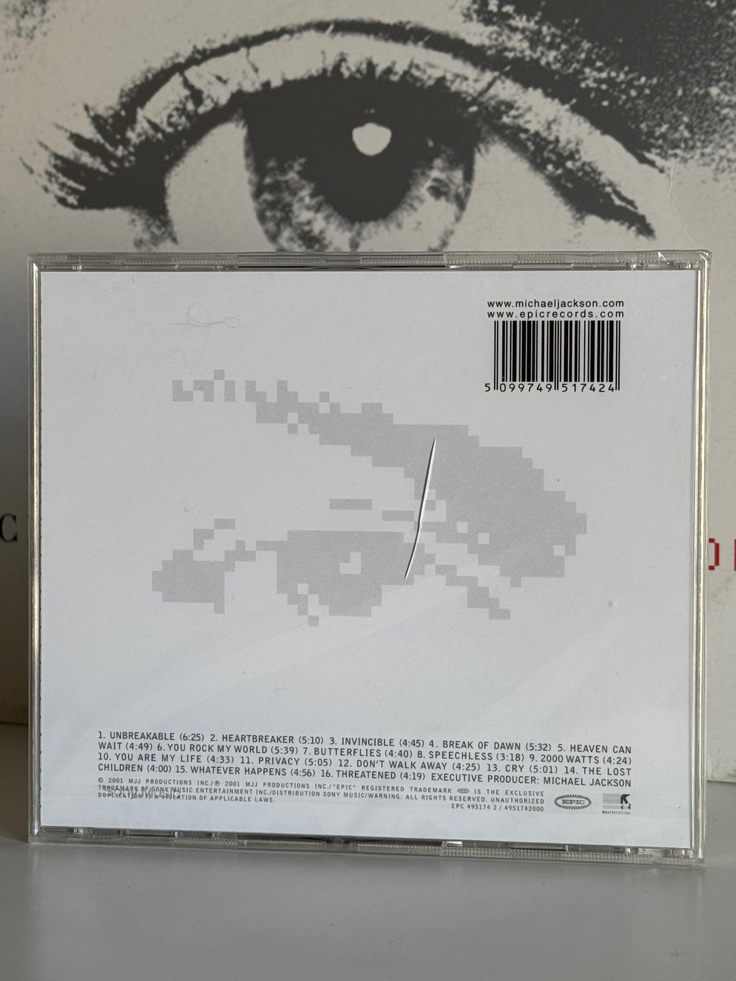 Michael Jackson CD Invincible Silver cover Neuf blister 2001