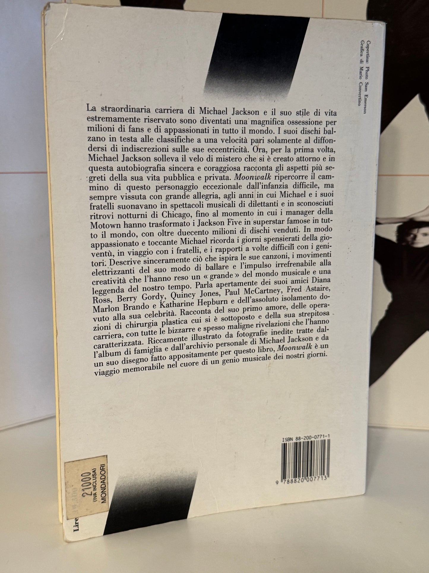 Livre Michael Jackson Moonwalk Sperling & Kupfer