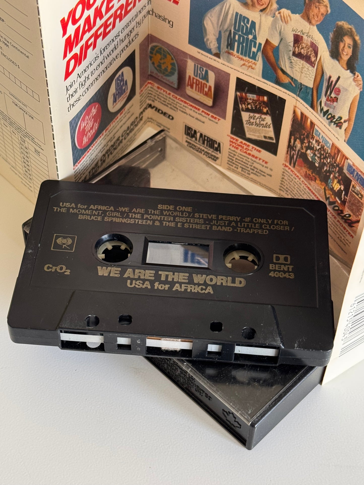 Michael Jackson K7 We Are The World USA for Africa Cassette audio 1985