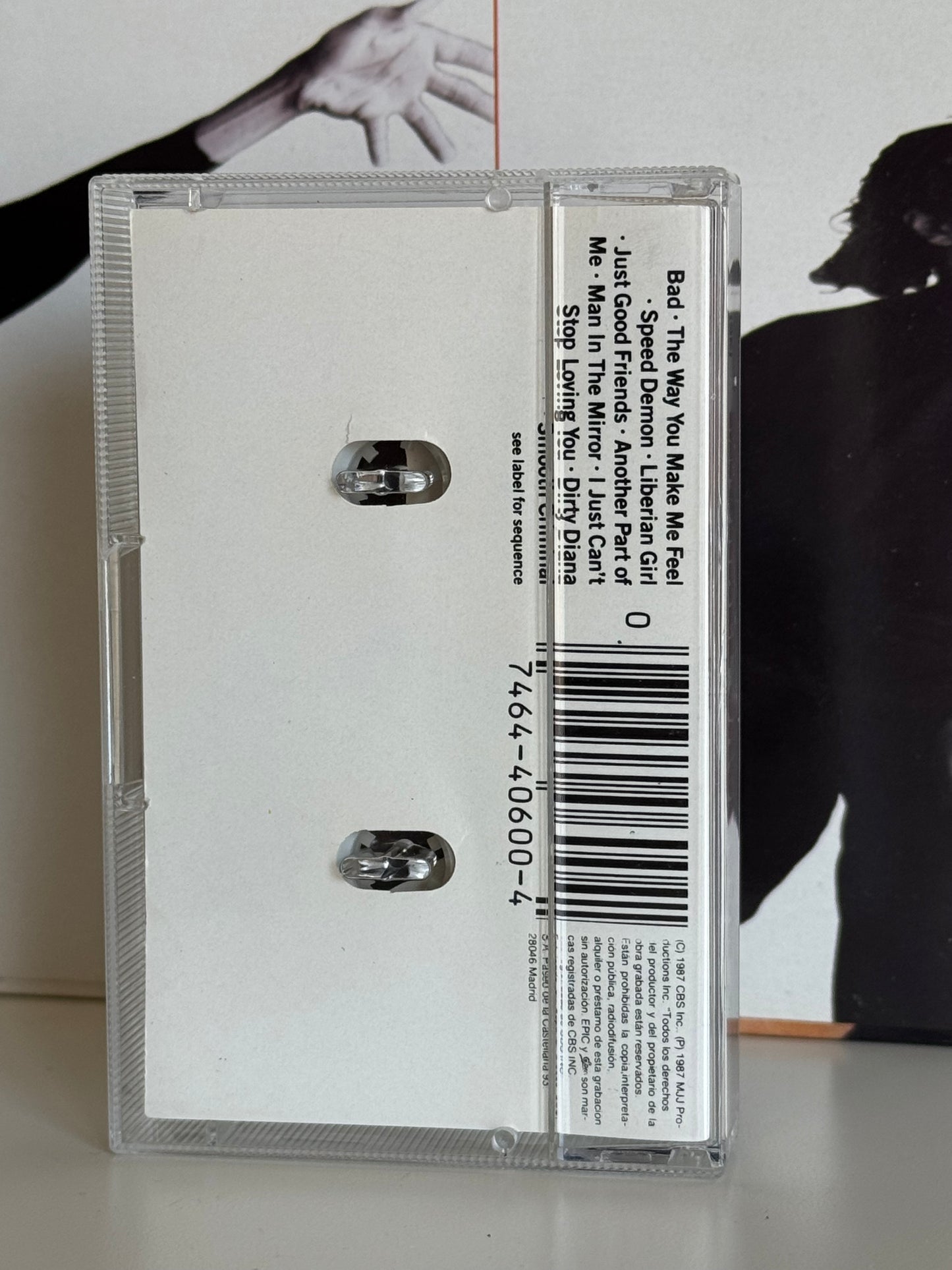 Michael Jackson K7 Bad cassette audio 1987