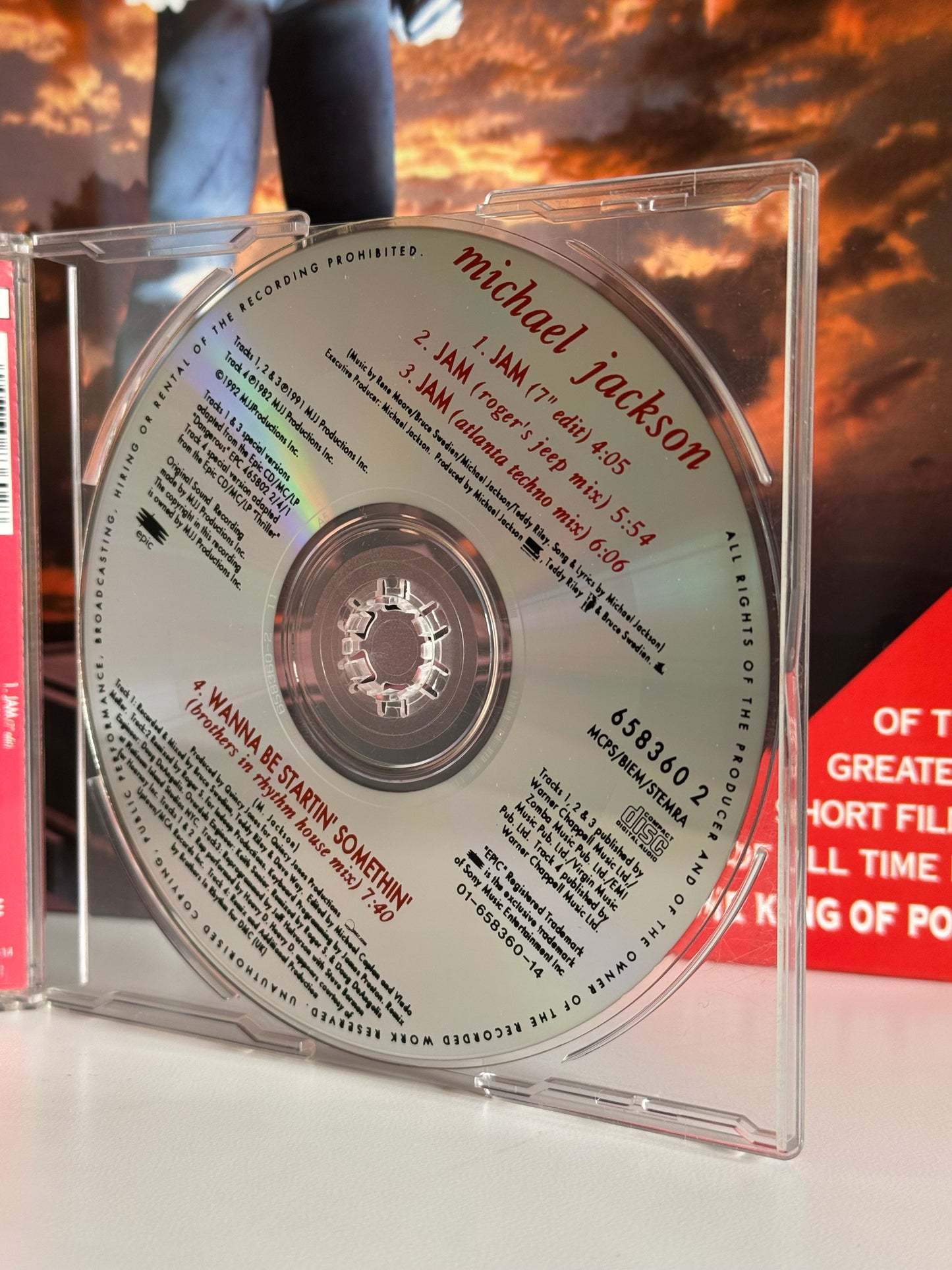 Michael Jackson CD Maxi Single JAM 1992