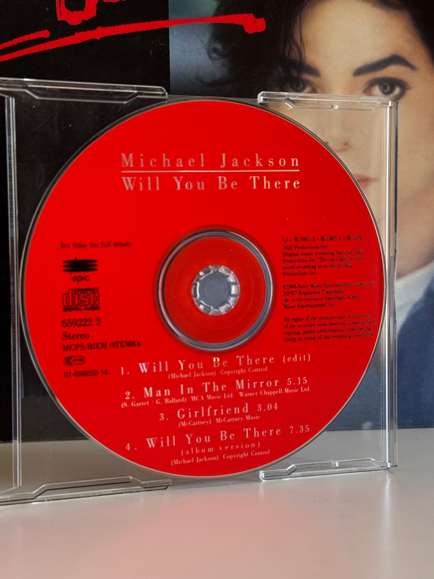 Michael Jackson CD Maxi Will You Be There 1993