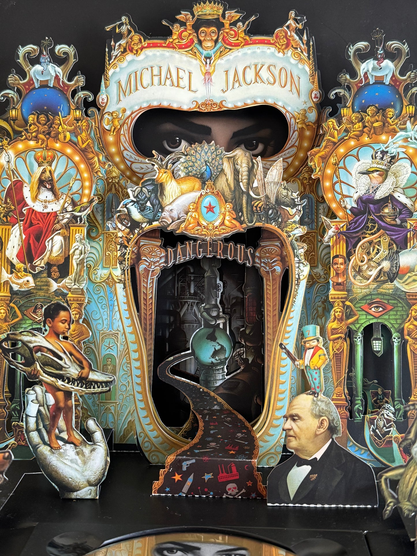Michael Jackson CD Dangerous Collector's Edition First Printing 1991 Pop-Up