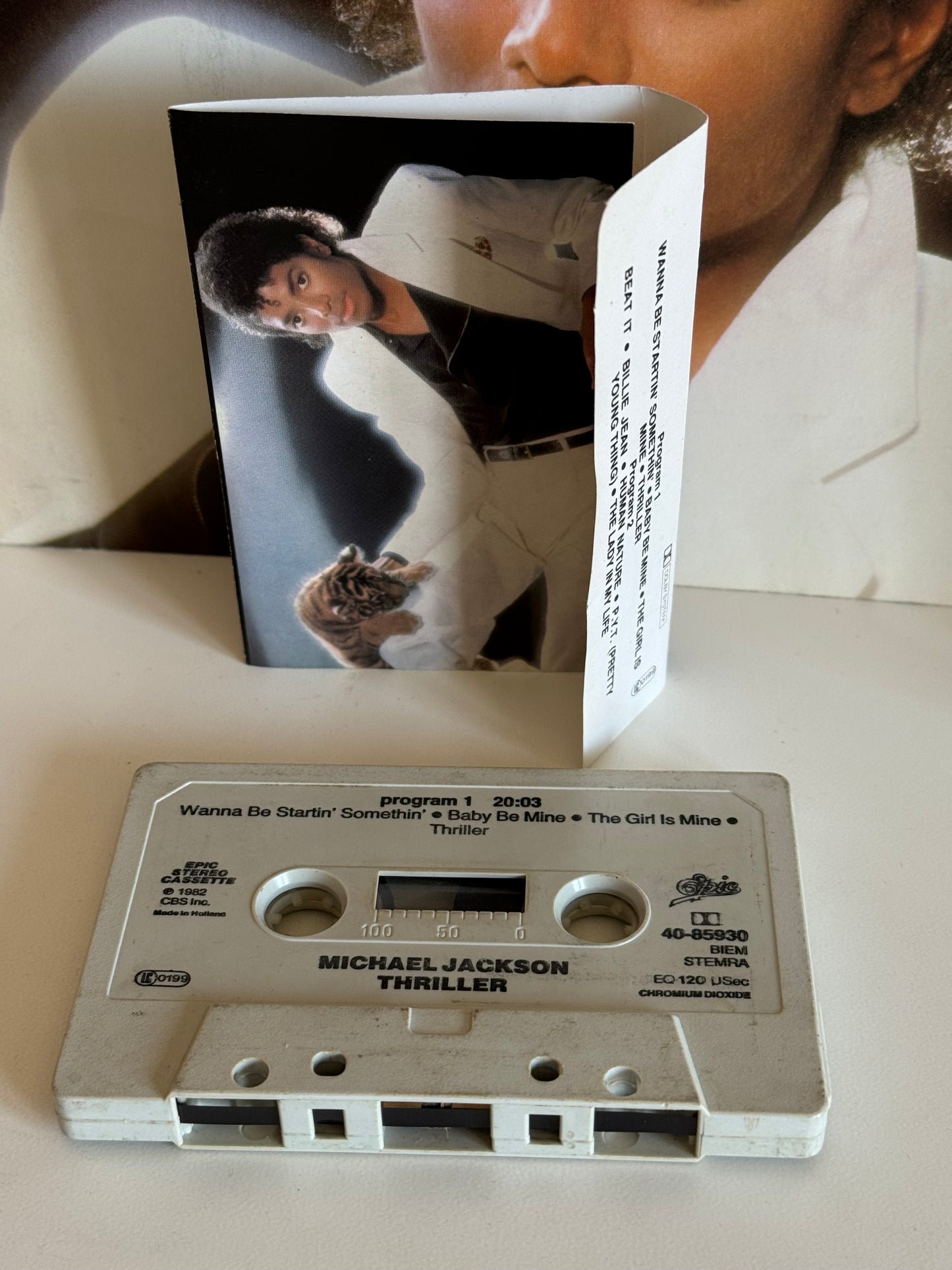 Michael Jackson K7 Thriller cassette audio 1982