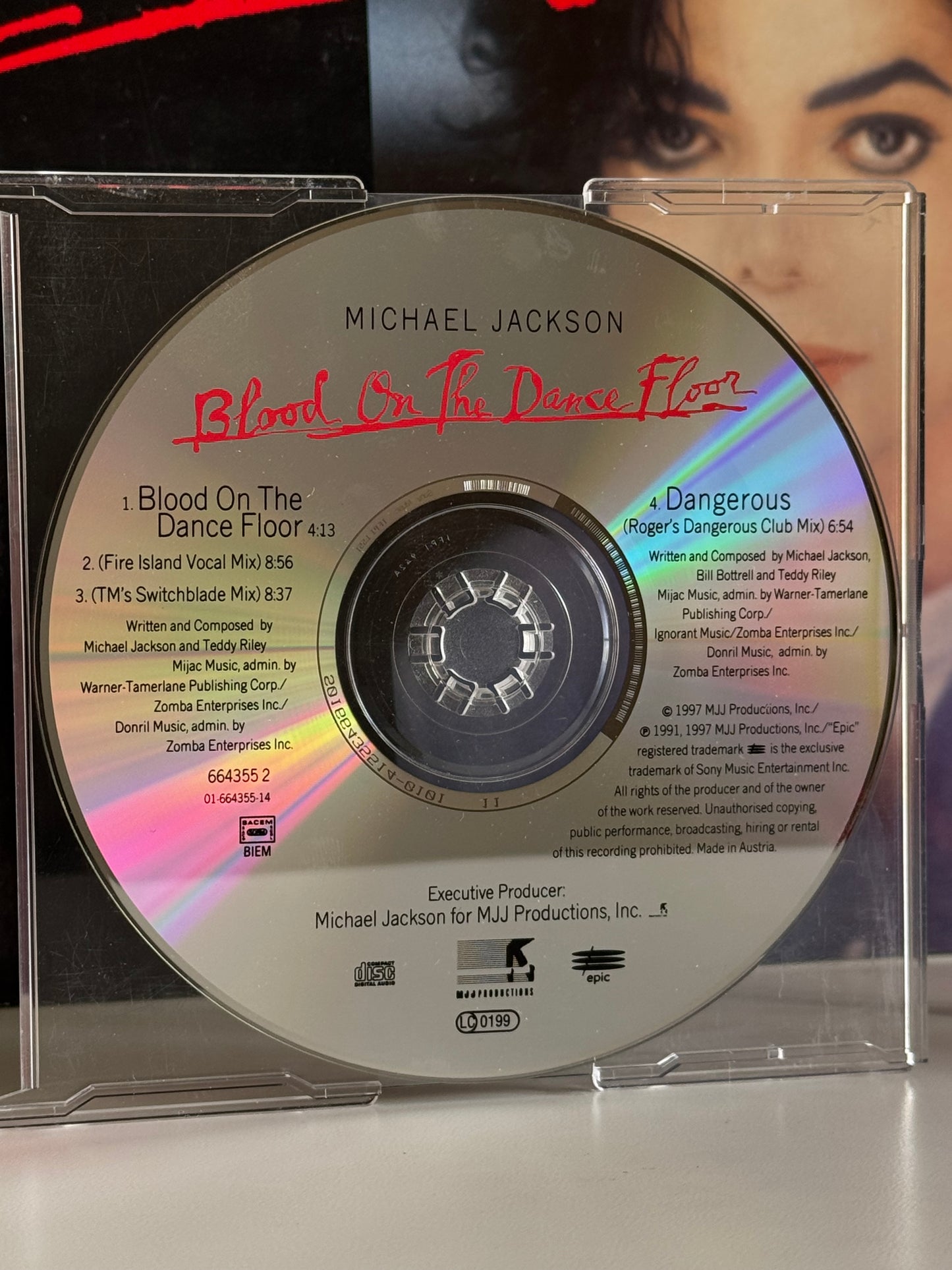 Michael Jackson Pack Blood on the dance floor 2 CD Single UK Red