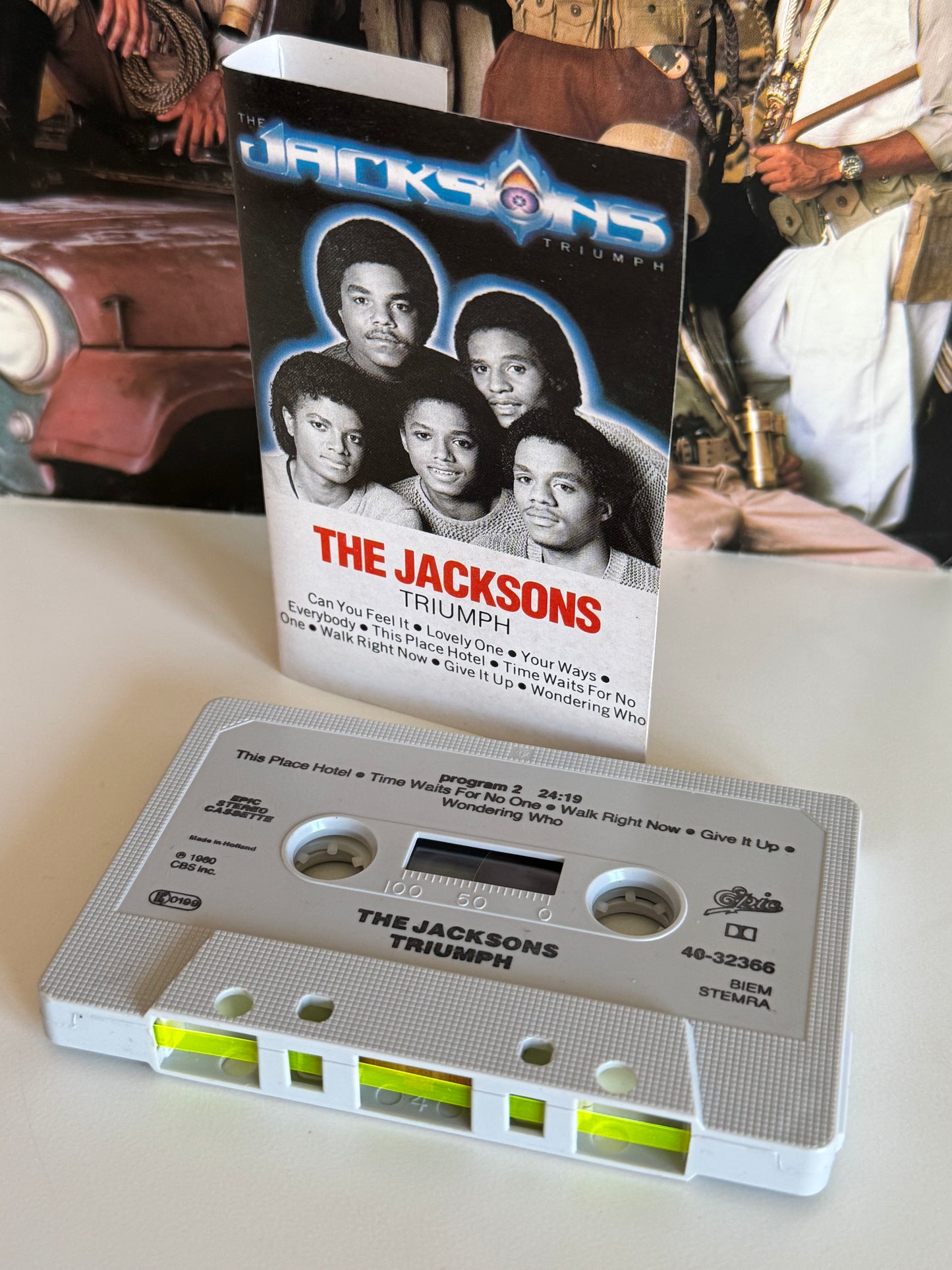 The Jacksons Triumph K7 cassette audio 1980